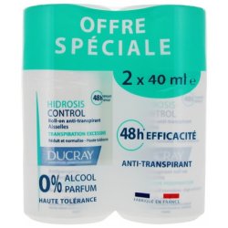Hidrosis Control Roll-on anti-transpirant Aisselles duo 2 x 40ml