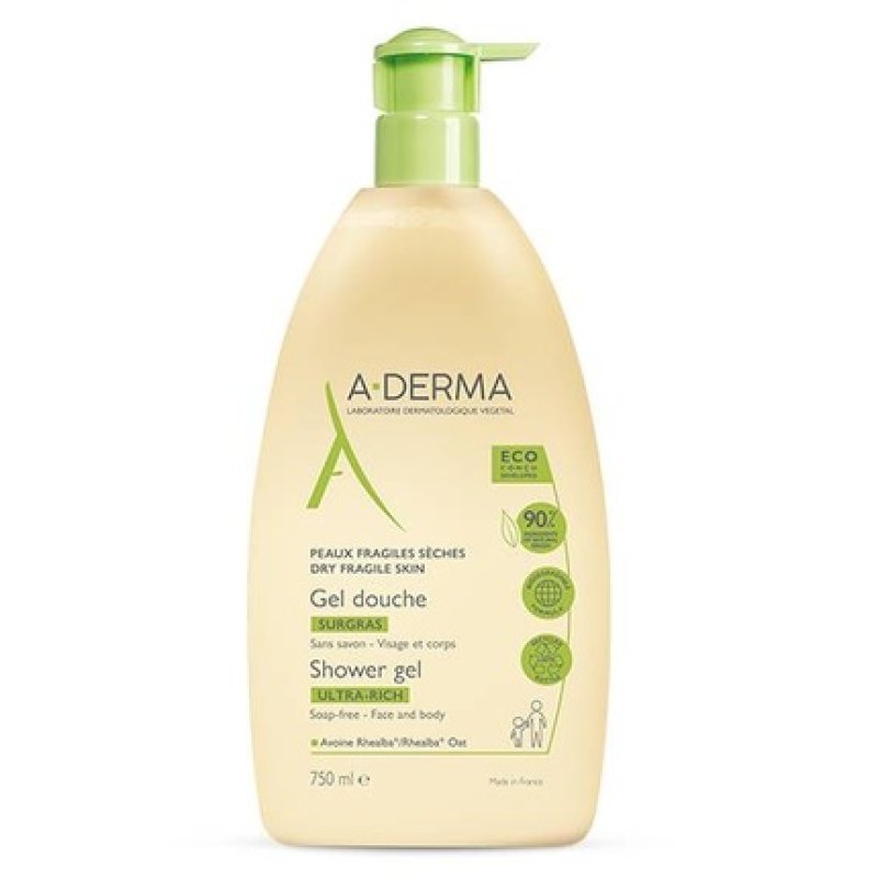 A-Derma Ultra Rich Shower Gel For Fragile Skin 750ml