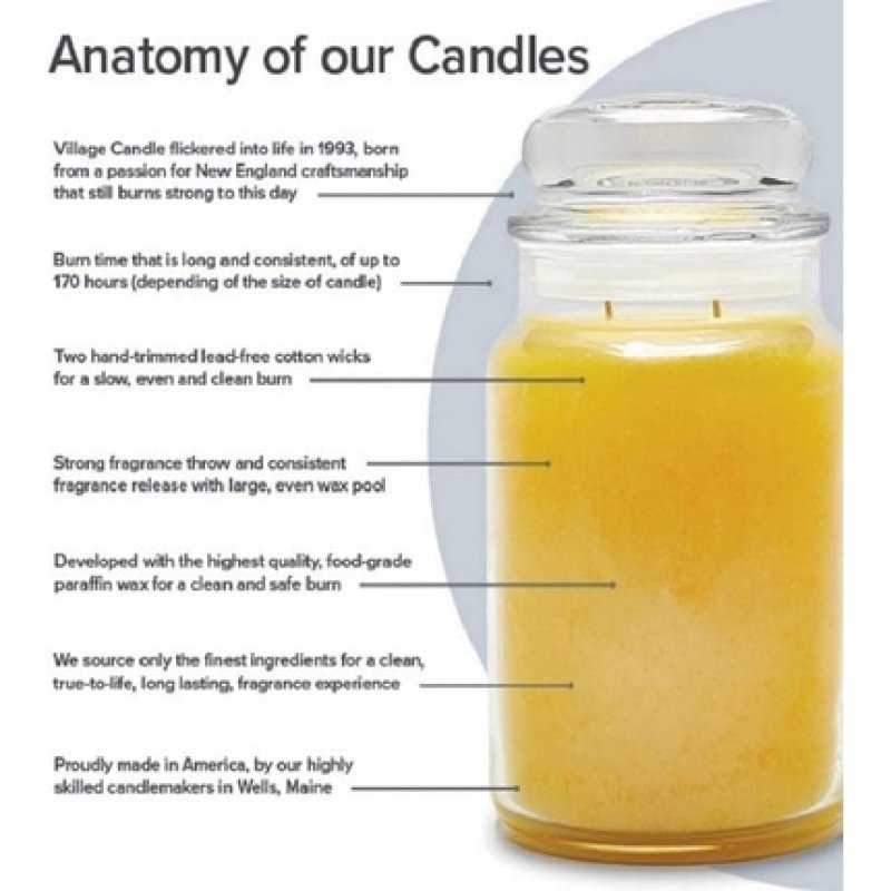 Village Candle Clementine Evergreen Scented Candle 13oz