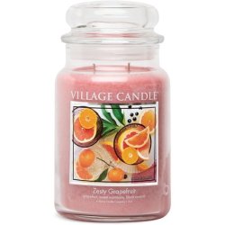 Village Candle Scented Candle in Glass Large Zesty Grapefruit