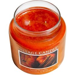 Village Candle Spiced Pumpkin Medium Candle Jar 16oz