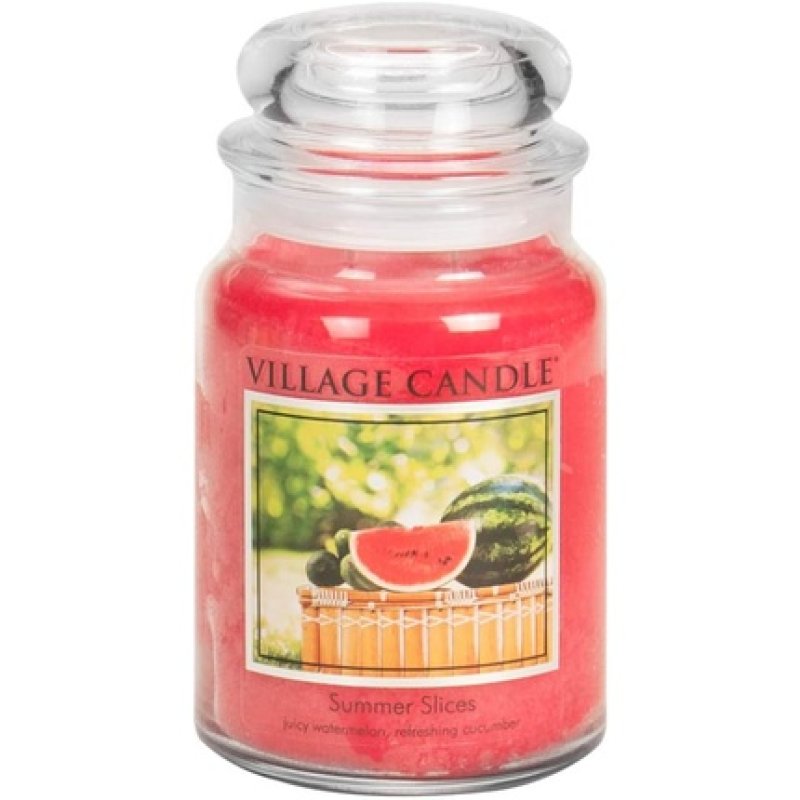 Village Candle Summer Slices 26 oz Glass Jar Scented Candle Large