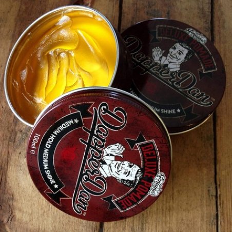 Dapper Dan Deluxe Pomade Mens Hair Styling Product Medium Hold Medium Shine Fresh Citrus Vanilla Fragrance 1.7 fl oz
