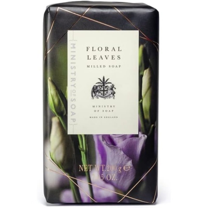 Ministry of Soap Dark Floral Wrapped Soap 200g