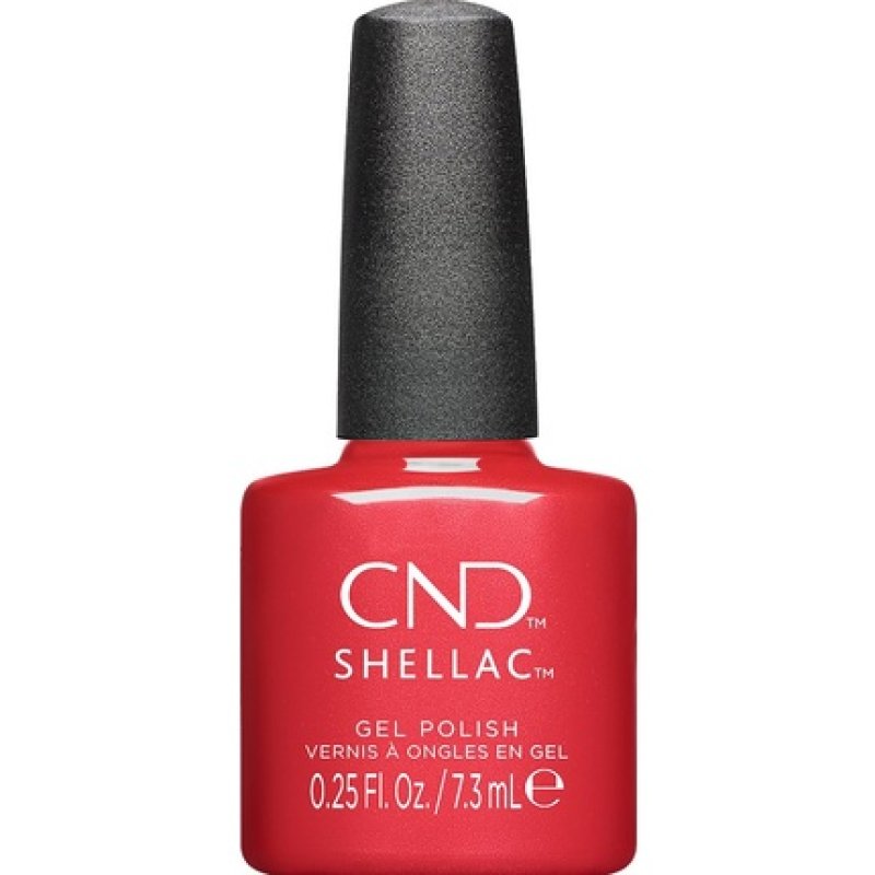 CND Shellac UV Nail Polish Dragon Slay All Day No. 482 Red Shimmer
