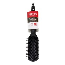 Red Kiss Rubberized Paddle Brush Small - Perfect For Styling And Detangling Hair