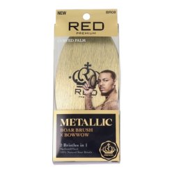 Red Kiss Premium Mixed Boar Brush Metallic Gold