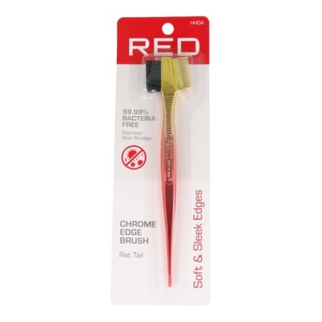 Red Kiss Edge Brush Ombre Chrome Rat Tail - Perfect For Styling And Smoothing Edges