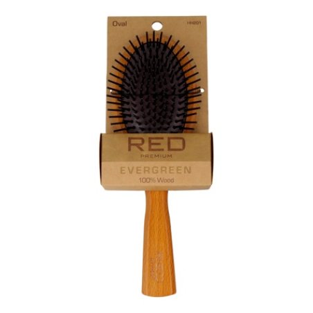 Red Kiss Premium Evergreen Wooden Brush Oval Paddle