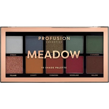 Profusion Cosmetics Meadow 10 Shade Eyeshadow Palette