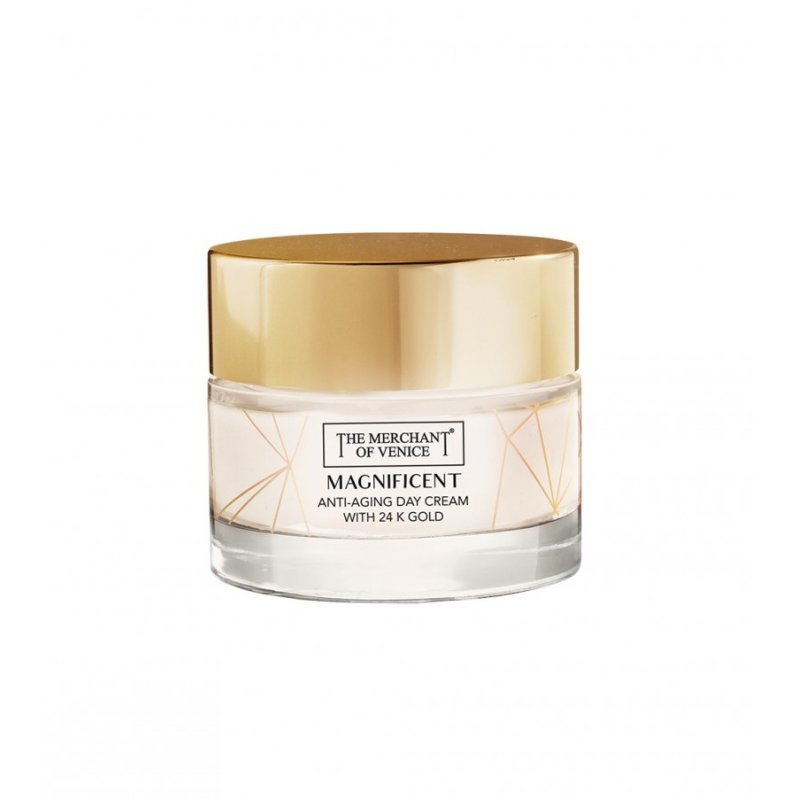 The Merchant Of Venice MAGNIFICENT Anti-Aging Moisturising Day Cream with 24K Gold Crème de jour Visage 50 ml