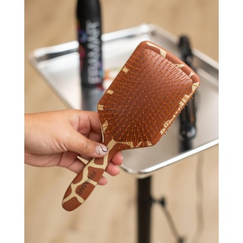 Framar Giraffe Paddle Brush - Hair Brush for Long Hair Without Pulling
