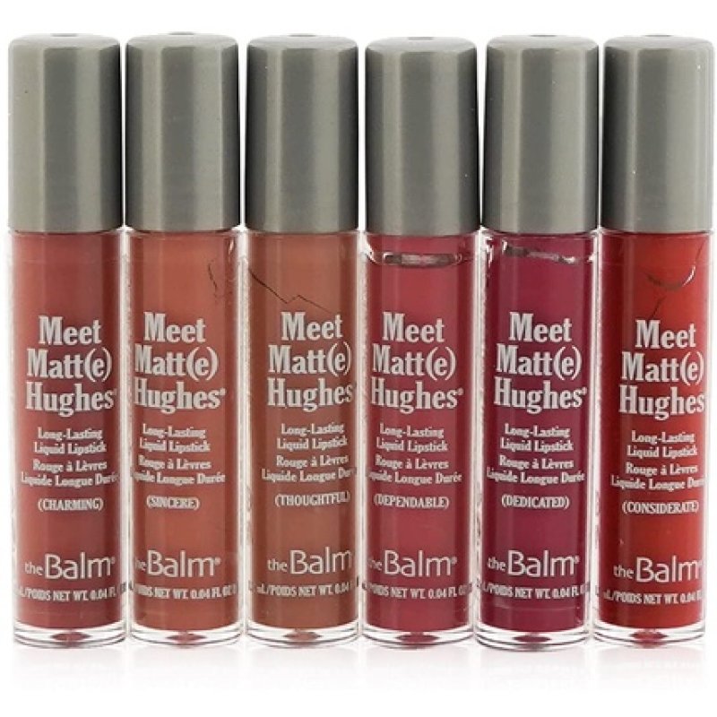 theBalm Meet Matt(e) Hughes Volume 14 Set of 6 Mini Long-Lasting Liquid Lipsticks with 3 New Shades