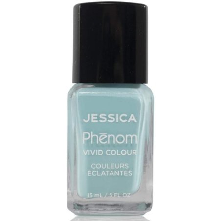 Jessica Phenom Vivid Colour Nail Polish Long-lasting Gel-like Nail Polish without UV Lights Celestial Blue 14ml