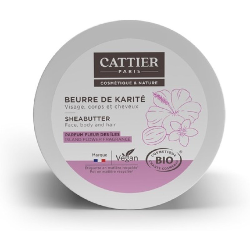 Cattier Shea Butter Island Flower Fragrance 100g