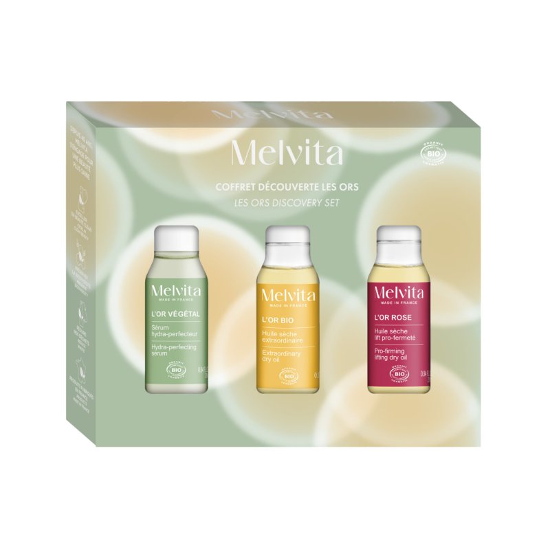 Melvita Environmentally Conscious Care Discovery Set Trio of Precious Oils