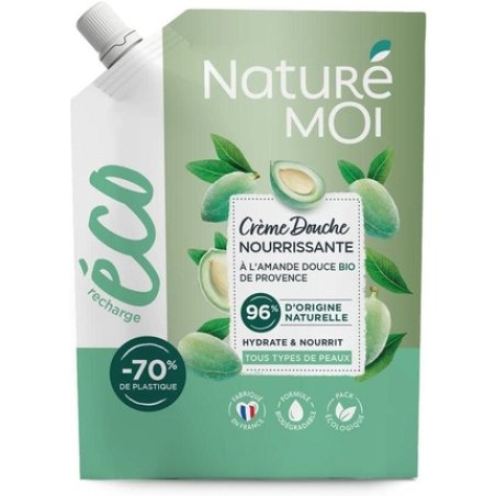 Nature Moi Eco-Recharge Nourishing Shower Cream with Organic Sweet Almond