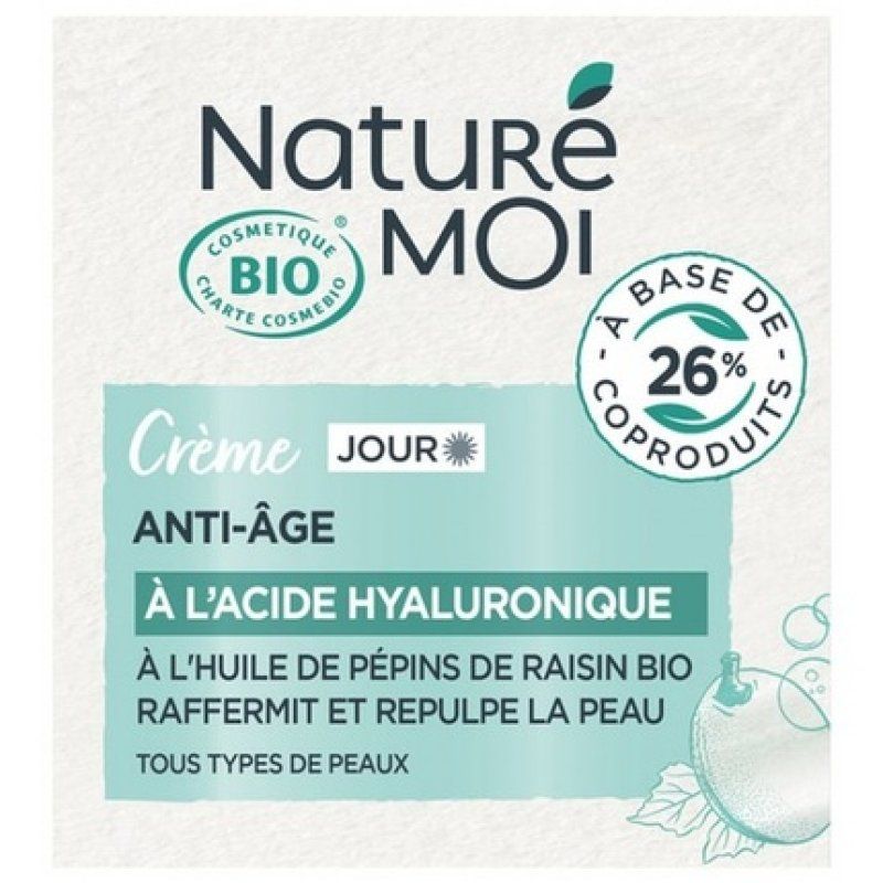 Nature Moi Organic Anti-Aging Day Cream 50ml with Hyaluronic Acid