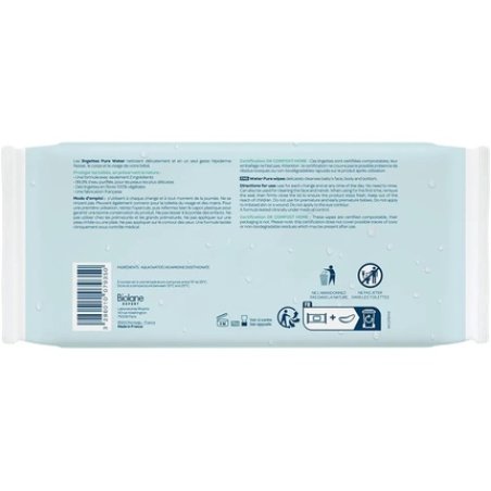 Biolane Expert Pure Water Wipes 60 Wipes - Pack of 3