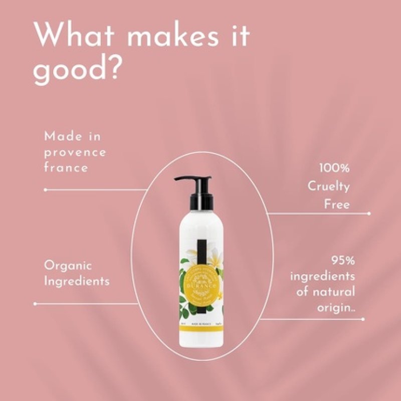 Durance Les Eternelles Moisturising Body Lotion 250ml Sensual Monoi Scent