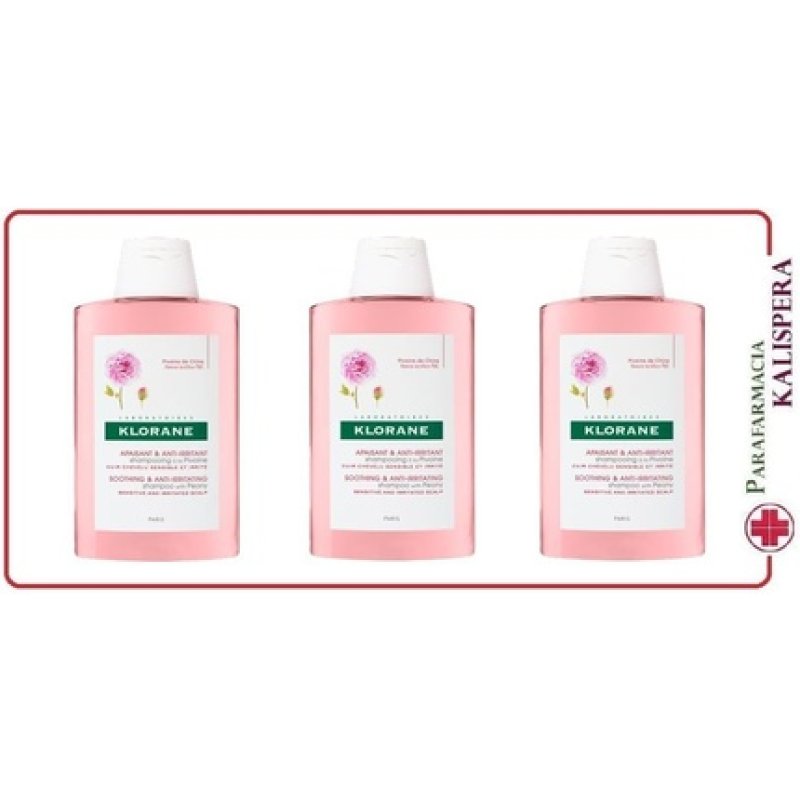 Klorane Peony Shampoo 400ml for Sensitive and Irritable Dandruff Skin