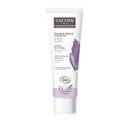 Cattier Organic Purple Clay Mask for All Skin Types 100ml