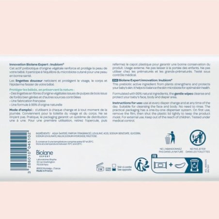 Biolane Expert Soft Wipes 72 Wipes