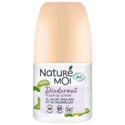 Nature Moi Organic Cotton Flower Deodorant 50ml - 24-Hour Protection