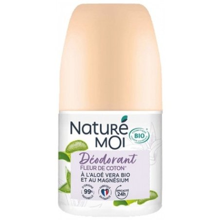 Nature Moi Organic Cotton Flower Deodorant 50ml - 24-Hour Protection