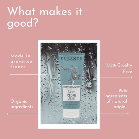 Durance L'Ome Hair & Body Shampoo for Men 200ml with Oriental