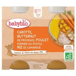 Babybio Carrot Butternut with Free-Range Chicken and Rice