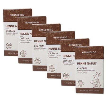 Henna 100% Plant Hair Color Natural Hair Dye Chestnut Brown 90g