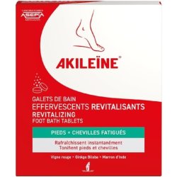 Akileine Revitalizing Effervescent Bath Pebbles 20g - Pack of 6