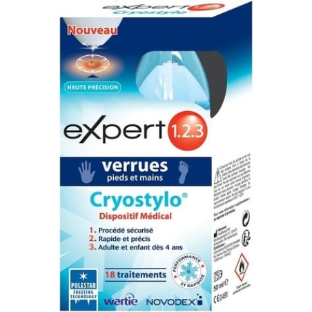 Novodex Expert 1.2.3 Cryostylo Foot and Hand Warts Treatment