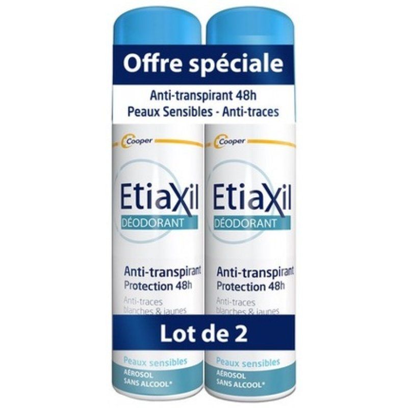 Etiaxil Deodorant Anti-Perspirant 48h Protection Spray 150ml - Pack of 2