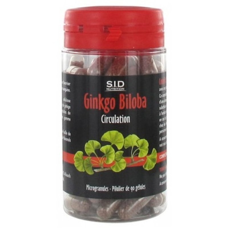 Sid Nutrition Circulation Ginkgo Biloba Dietary Supplement 90 Capsules