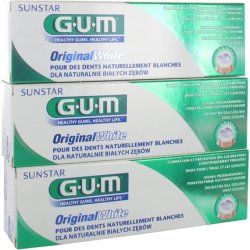 Gum Original White Toothpaste 75ml - Pack of 3