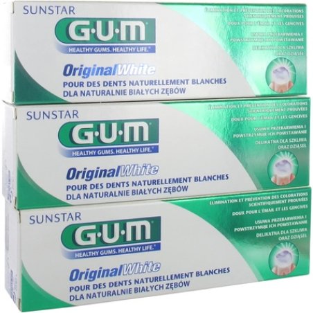 Gum Original White Toothpaste 75ml - Pack of 3