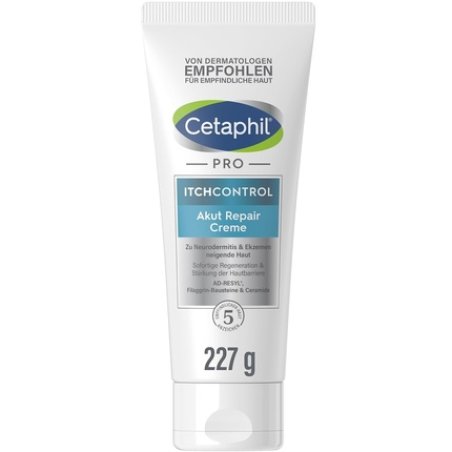 CETAPHIL PRO ItchControl Acute Repair Cream 227g for Skin Prone to Neurodermatitis and Eczema Immediate Skin Barrier