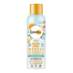 LOVEA Moisturizing Foam Kids SPF 50 High Sun Protection for Face & Body Apricot Scent UVA/UVB Protection Sensitive