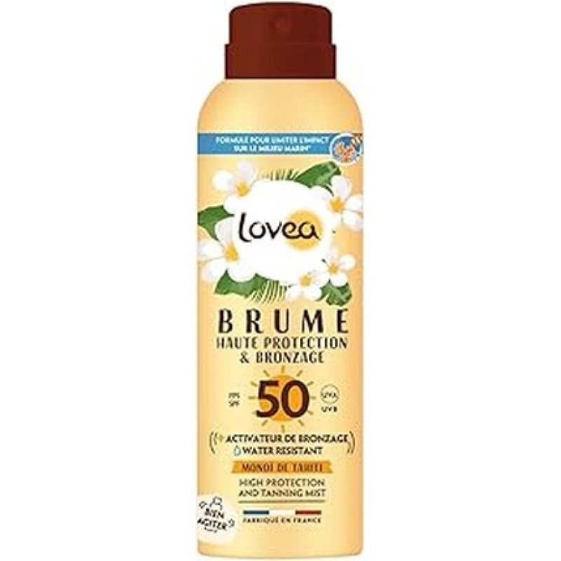 Lovea Solar Mist Spf 50 - High Protection Tanning Face And Body - 40 Grams