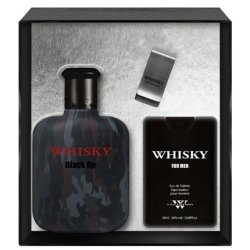 Evaflor Whisky Black Op Eau De Toilette Spray Set - 100ml And 20ml