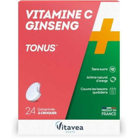 Vitavea Vitamin C Ginseng Toning Food Supplement Made in France