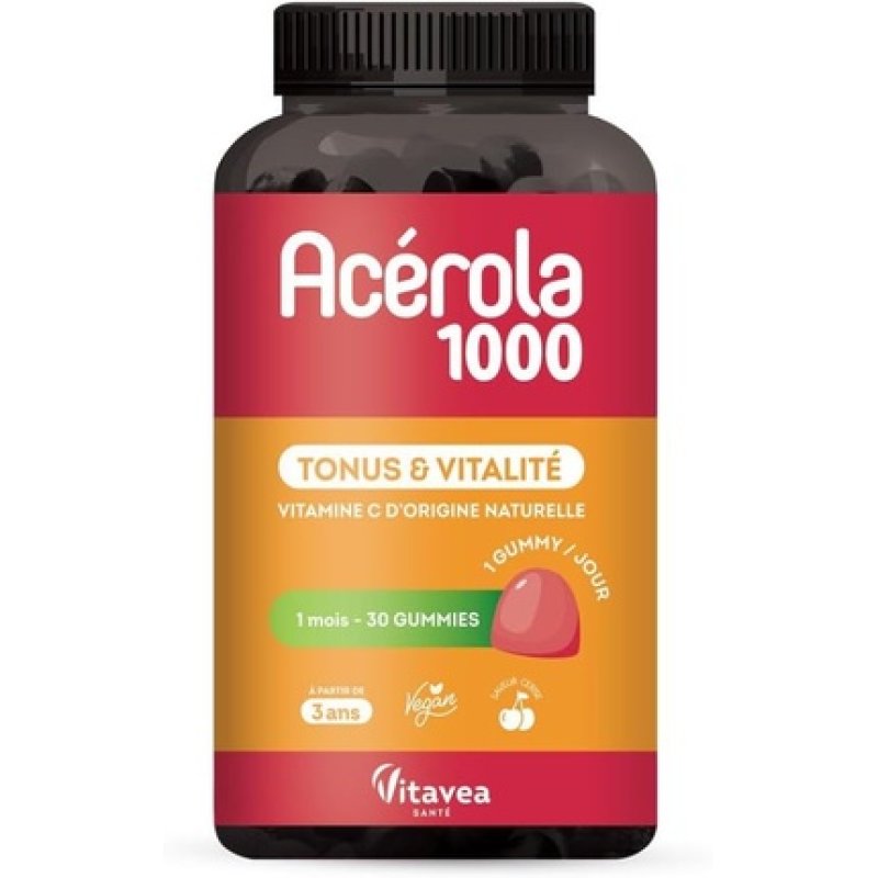 Vitavea Gummies Vitamin C Acerola 1000mg for Fatigue and Tone