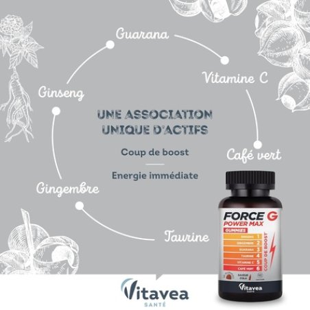 Vitavea Gummies Force G Power Max for Fatigue and Energy Boost