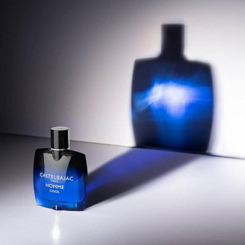 Castelbajac Paris Homme Cool Men's Fragrance Black and Blue Gradient Bottle