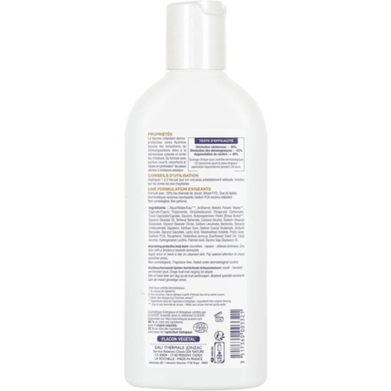 Eau Thermale Jonzac Second Skin Effect Organic Cosmetic Nutritive Intense Nourishing Body Cream 200ml