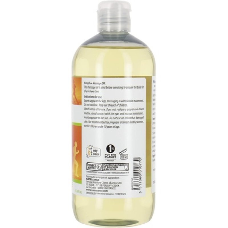 Natessance Natural Camphor Massage Oil 500ml