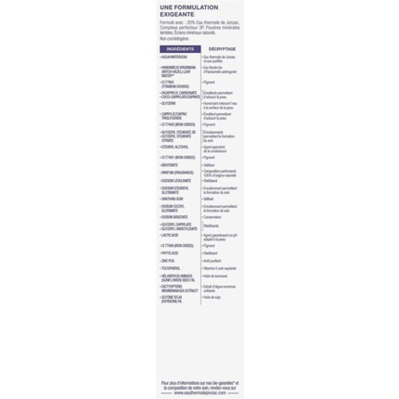 Eau Thermale Jonzac Organic Cosmetic Perfection Perfect Skin BB Cream 40ml