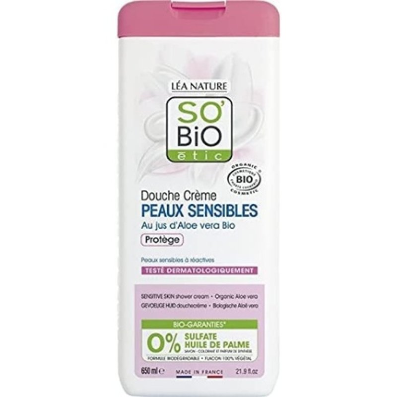 SO'BiO étic Cosmos Organic Extra-Gentle Shower Gel with Aloe Vera 650ml